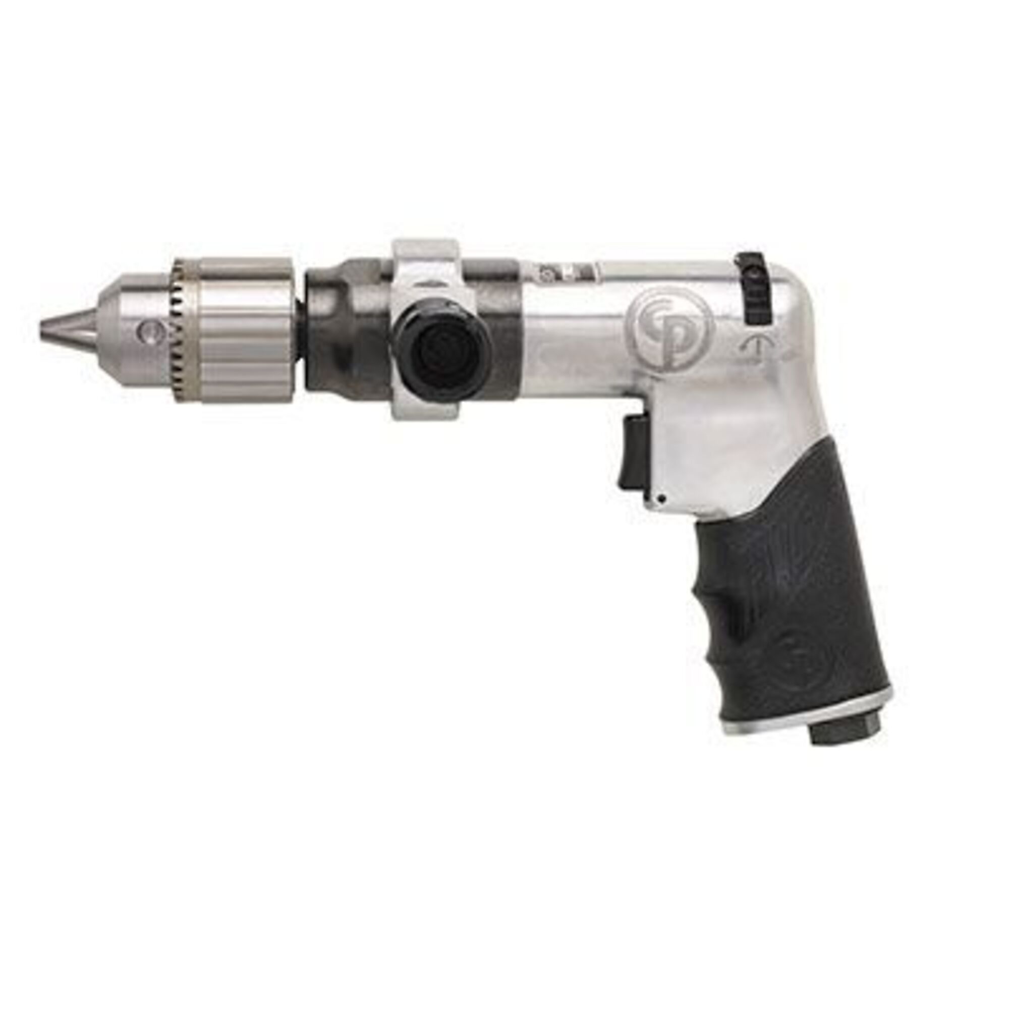Chicago Pneumatic Reversible Air Drill — 1/2in., 0.43 HP, 500 RPM, Aluminum Housing, Keyed Chuck, Model# CP789HR